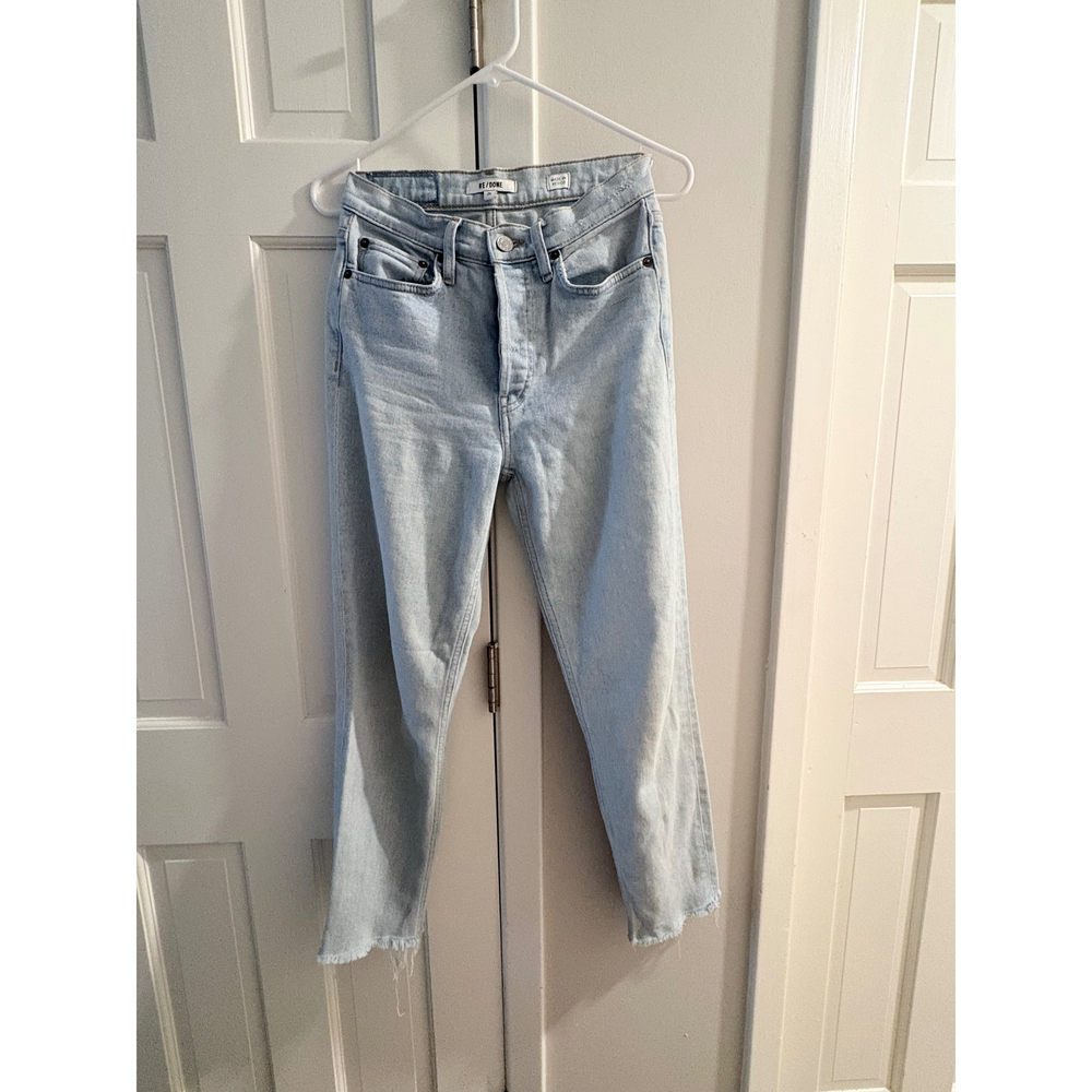 RE/DONE Light Wash Denim Jeans Size 25 in Blue